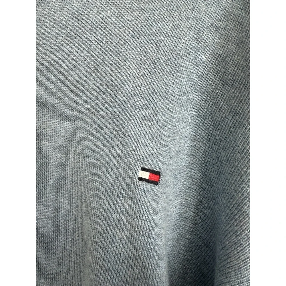 Tommy Hilfiger 3XL Premium Pima Cotton V-Neck Light Blue Sweater Big & Tall